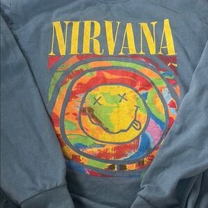 NIRVANA blue sweatshirt